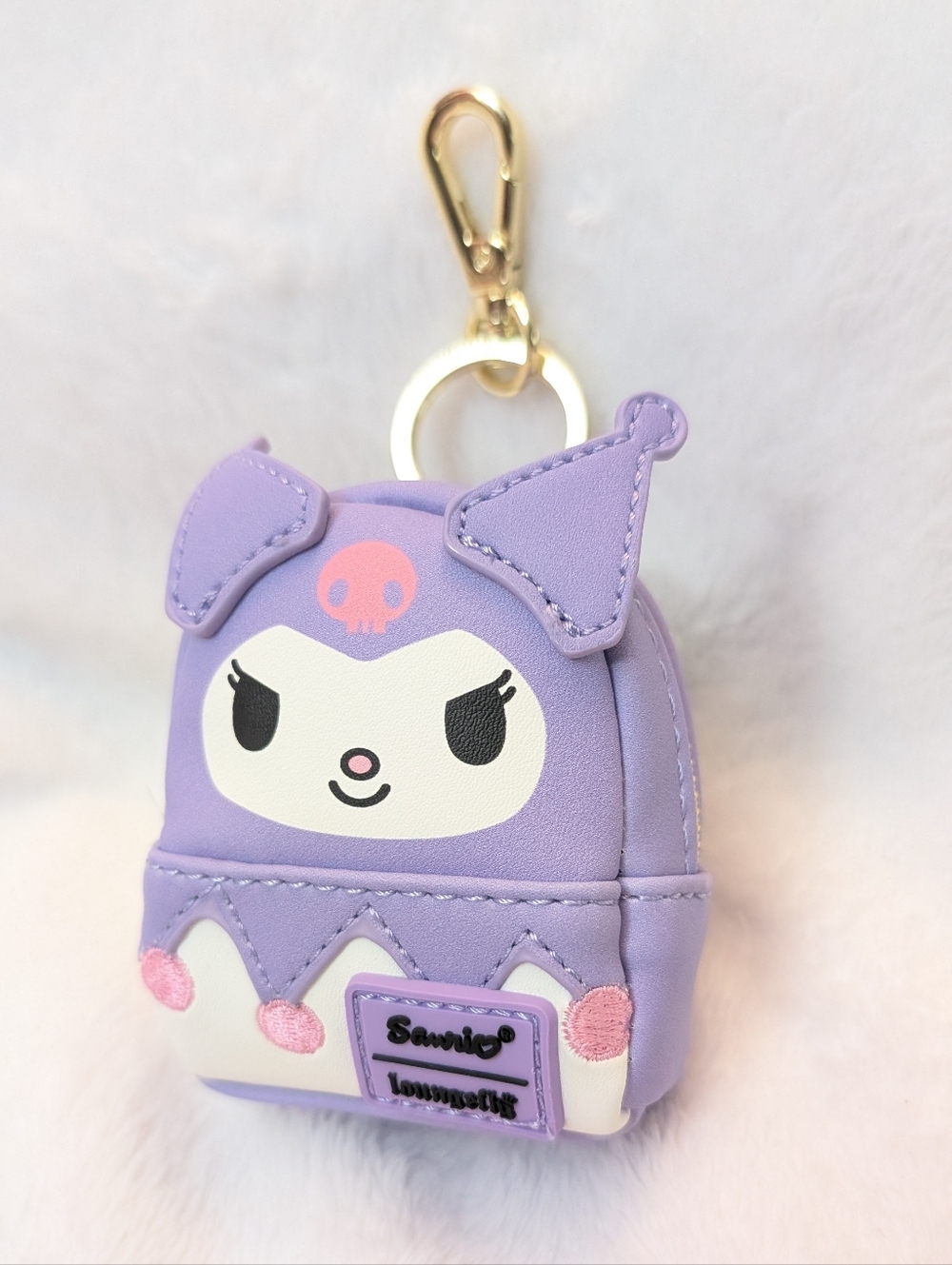 Kuromi keychain Loungefly Sanrio Hello Kitty & Friends 3” Mini Backpack charm - Picture 2 of 3